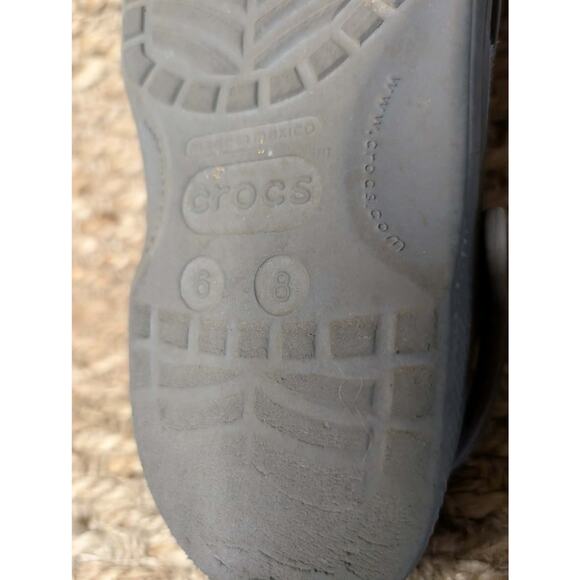 Crocs Classic Slip-On Clogs - Gray - Men's 6 Women's 8 Casual Comfort Sandals - Picture 8 of 8